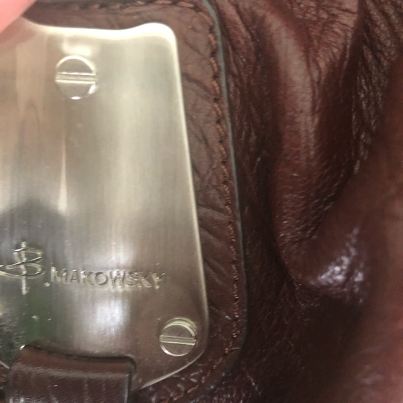 B Makowsky All Leather Handbag - Picture 2 of 5